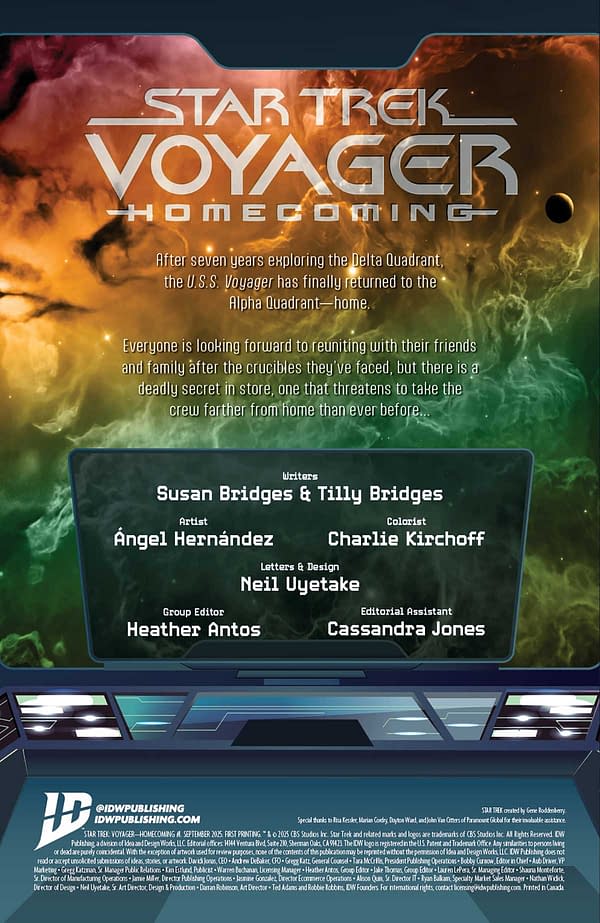 Interior preview page from STAR TREK: VOYAGER - HOMECOMING #1 ANGEL HERNANDEZ COVER