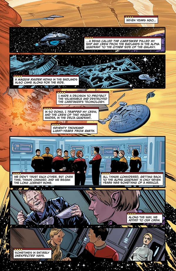 Interior preview page from STAR TREK: VOYAGER - HOMECOMING #1 ANGEL HERNANDEZ COVER