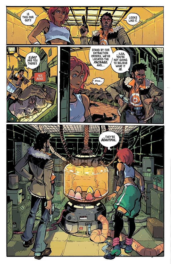 Interior preview page from STARSHIP GODZILLA #1 OLIVER ONO COVER
