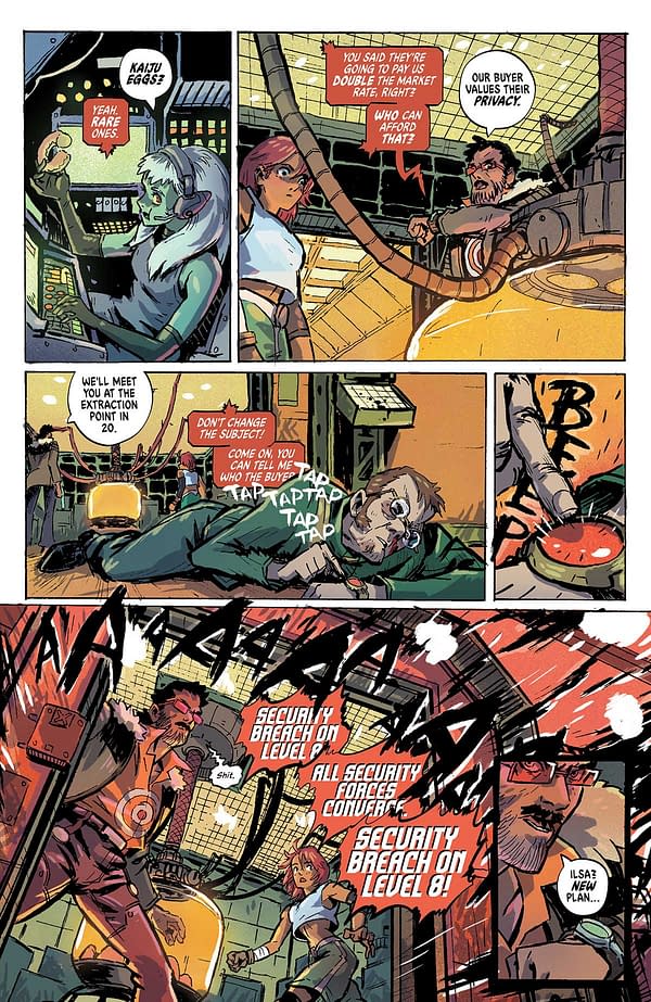 Interior preview page from STARSHIP GODZILLA #1 OLIVER ONO COVER