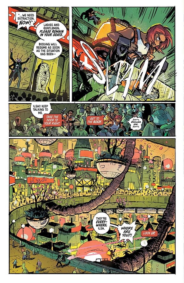 Interior preview page from STARSHIP GODZILLA #1 OLIVER ONO COVER