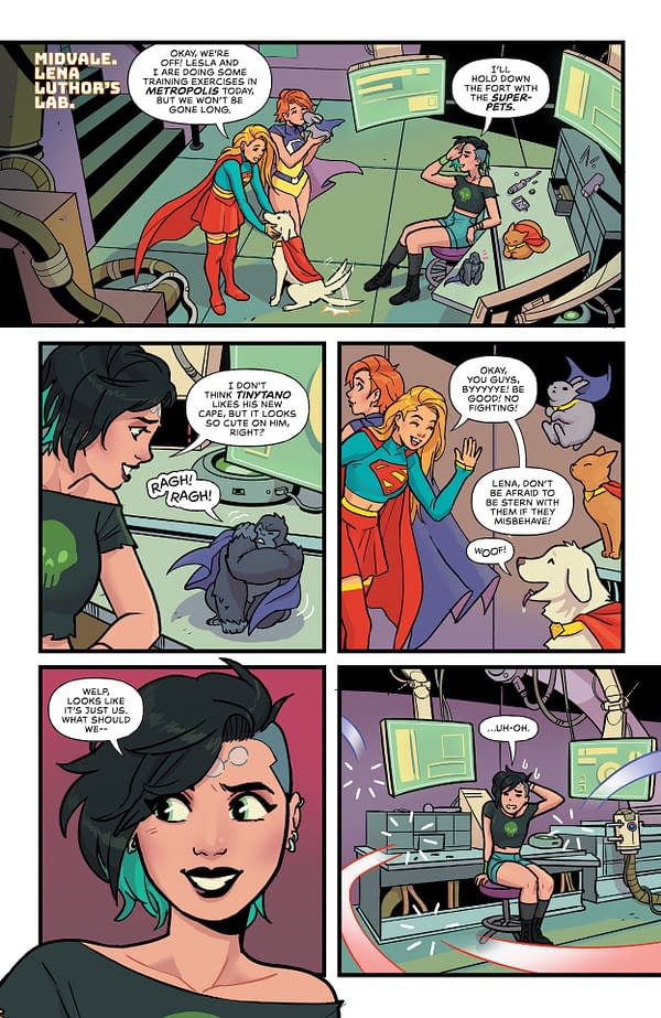 Interior preview page from Supergirl #5