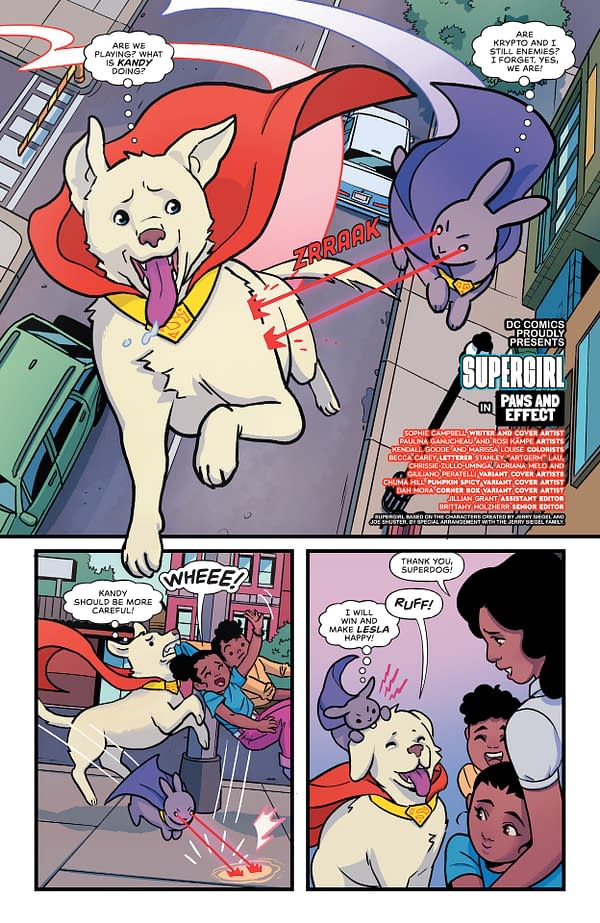 Interior preview page from Supergirl #5