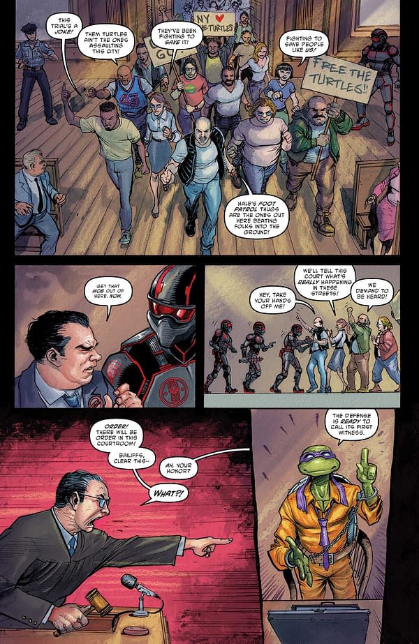 Interior preview page from TEENAGE MUTANT NINJA TURTLES #11 JORGE FORNéS COVER