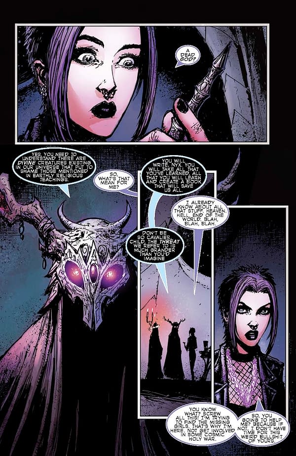 Interior preview page from Black Ritual: The Book of Nyx #6