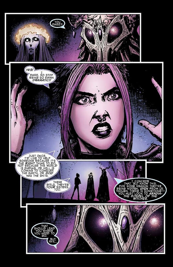 Interior preview page from Black Ritual: The Book of Nyx #6
