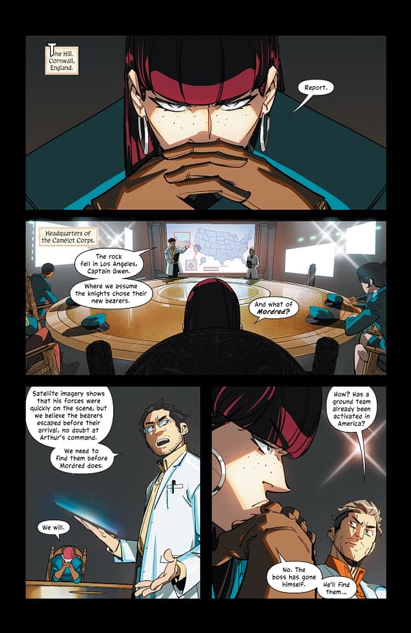 Interior preview page from CORT: Children of the Round Table #2