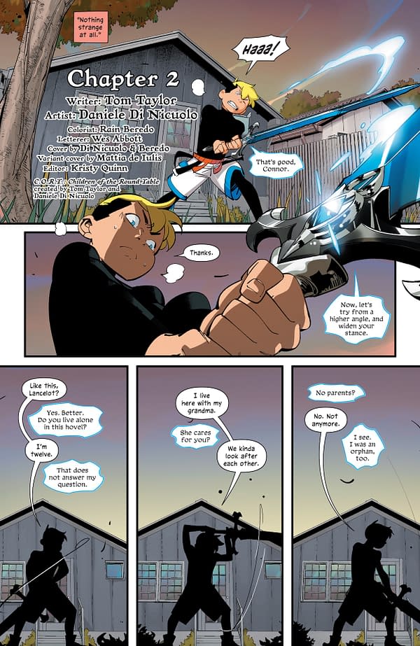 Interior preview page from CORT: Children of the Round Table #2
