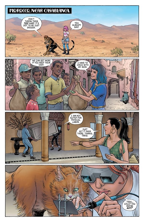 Interior preview page from Cheetah and Cheshire Rob the Justice League #4