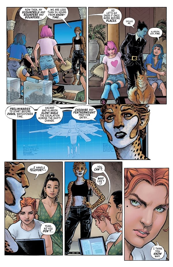 Interior preview page from Cheetah and Cheshire Rob the Justice League #4