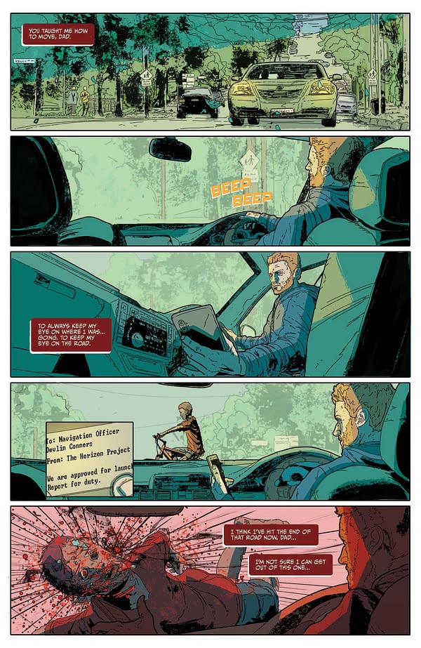 Interior preview page from EVENT HORIZON: DARK DESCENT #2 JEFFREY LOVE COVER