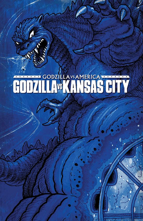 Interior preview page from GODZILLA VS. AMERICA: KANSAS CITY FREDDIE E. WILLIAMS II COVER