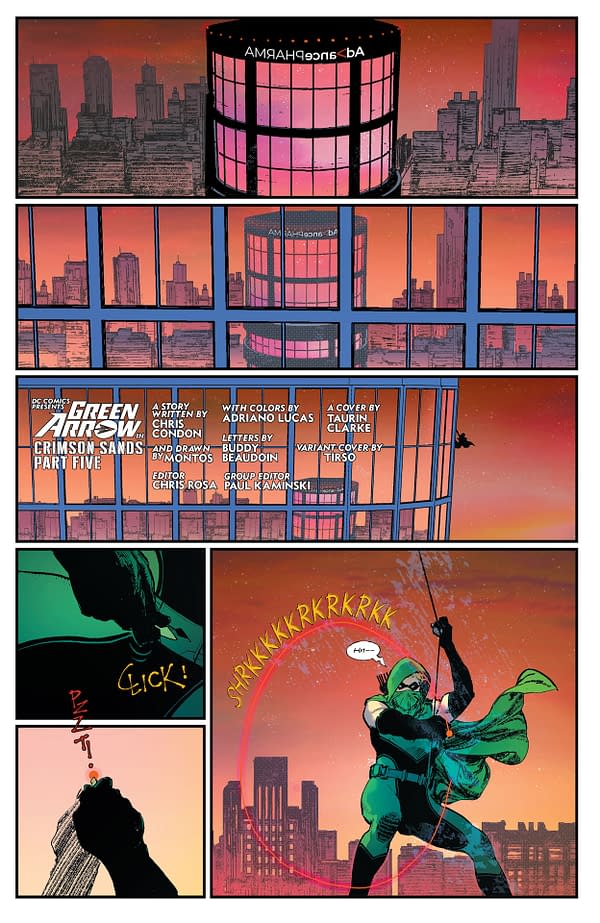 Interior preview page from Green Arrow #29