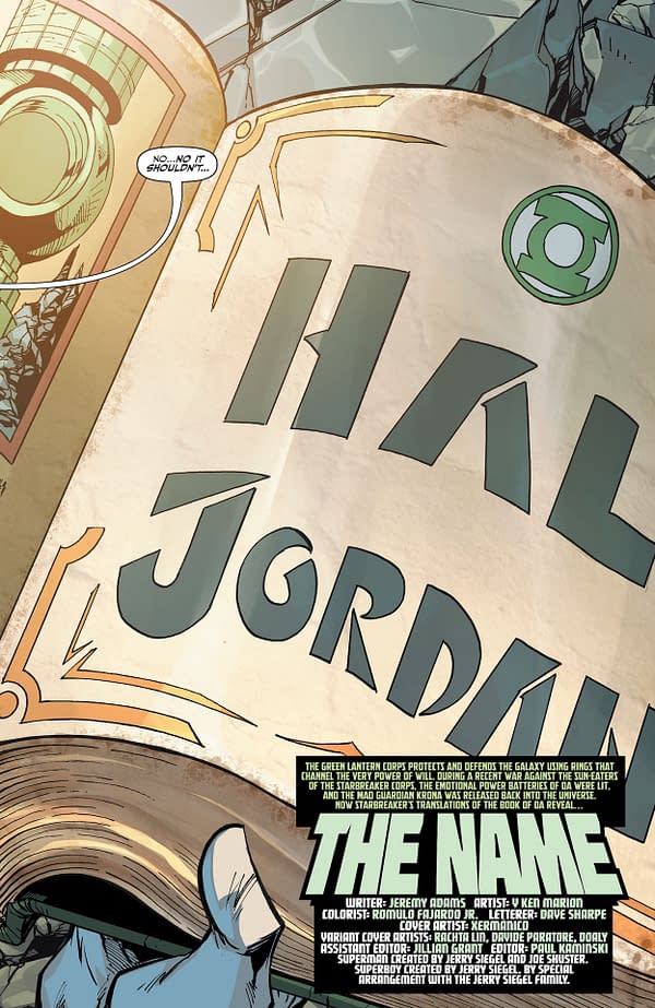 Interior preview page from Green Lantern #28