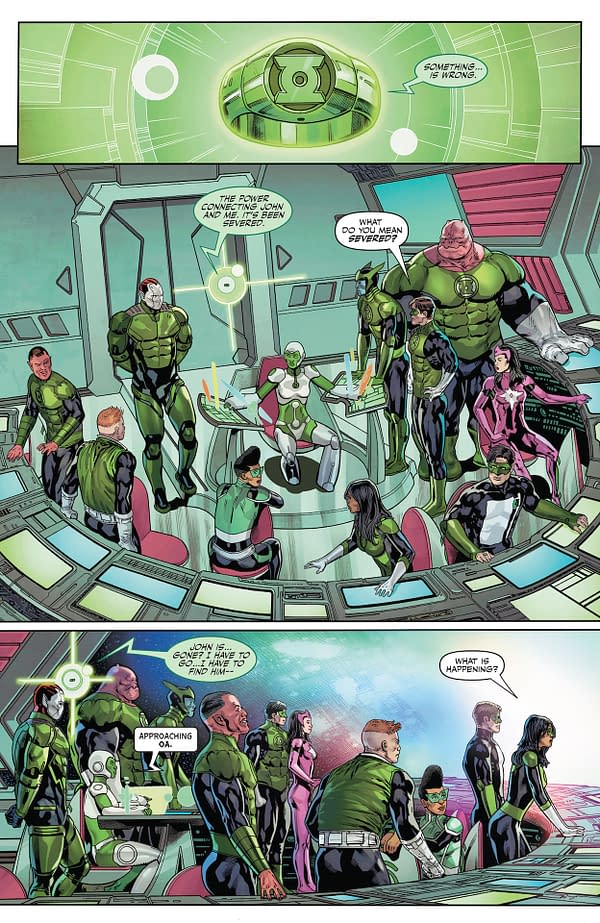 Interior preview page from Green Lantern Corps #9