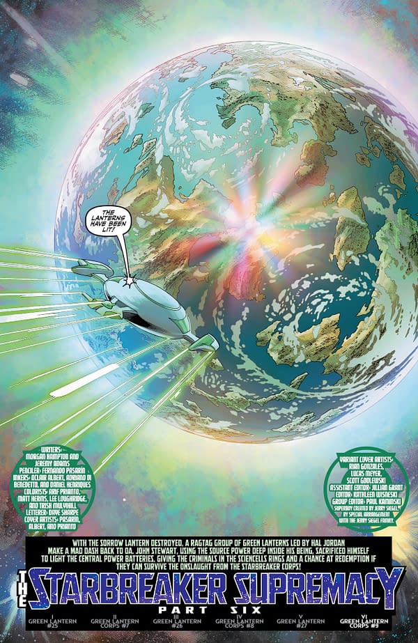 Interior preview page from Green Lantern Corps #9