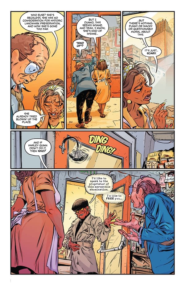 Interior preview page from Harley Quinn #55