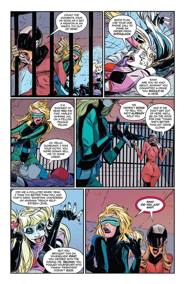 Interior preview page from Harley Quinn #55