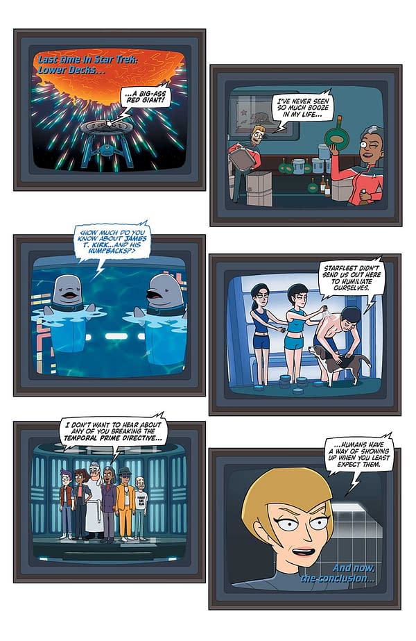 Interior preview page from STAR TREK: LOWER DECKS #12 PHILIP MURPHY COVER