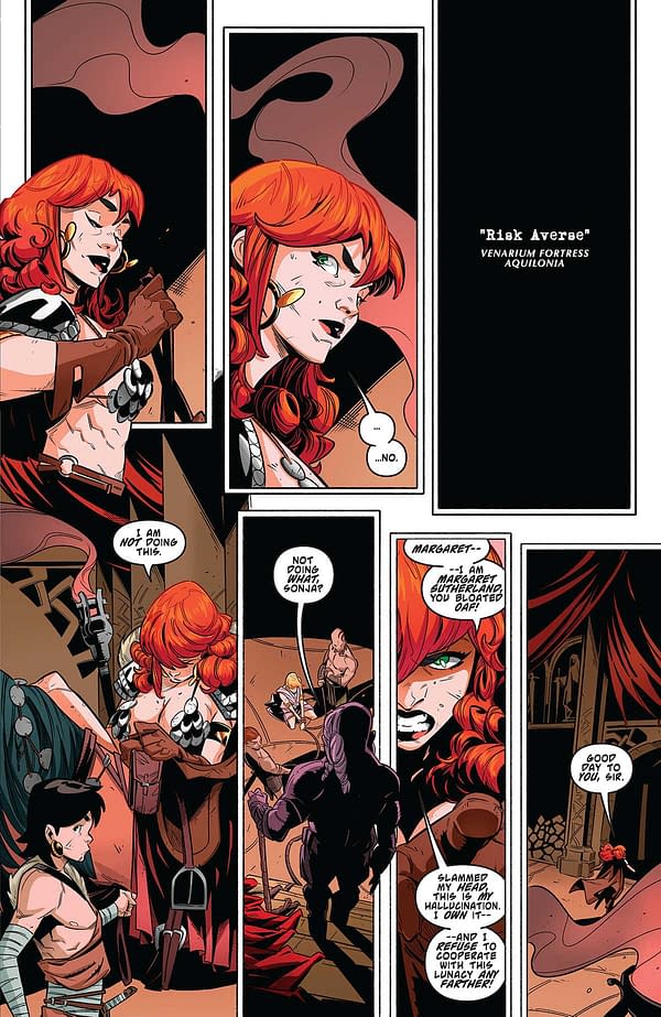 Interior preview page from Sonja Reborn #2