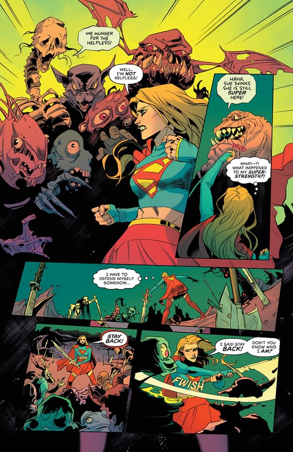 Interior preview page from Supergirl #6