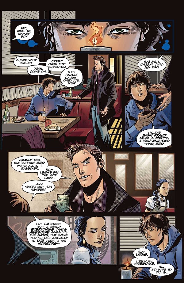 Interior preview page from Supernatural #1