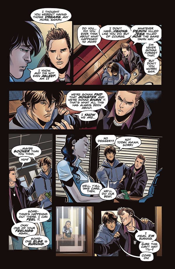 Interior preview page from Supernatural #1