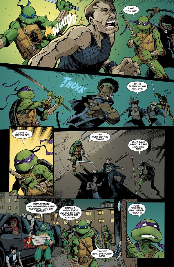 Interior preview page from TEENAGE MUTANT NINJA TURTLES ANNUAL 2025 MATEUS SANTOLOUCO COVER