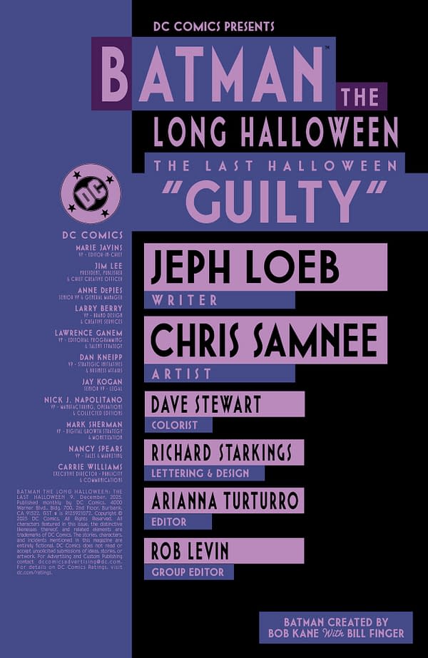 Interior preview page from Batman: The Long Halloween - The Last Halloween #9