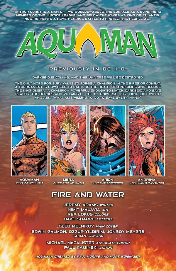 Interior preview page from Aquaman #11