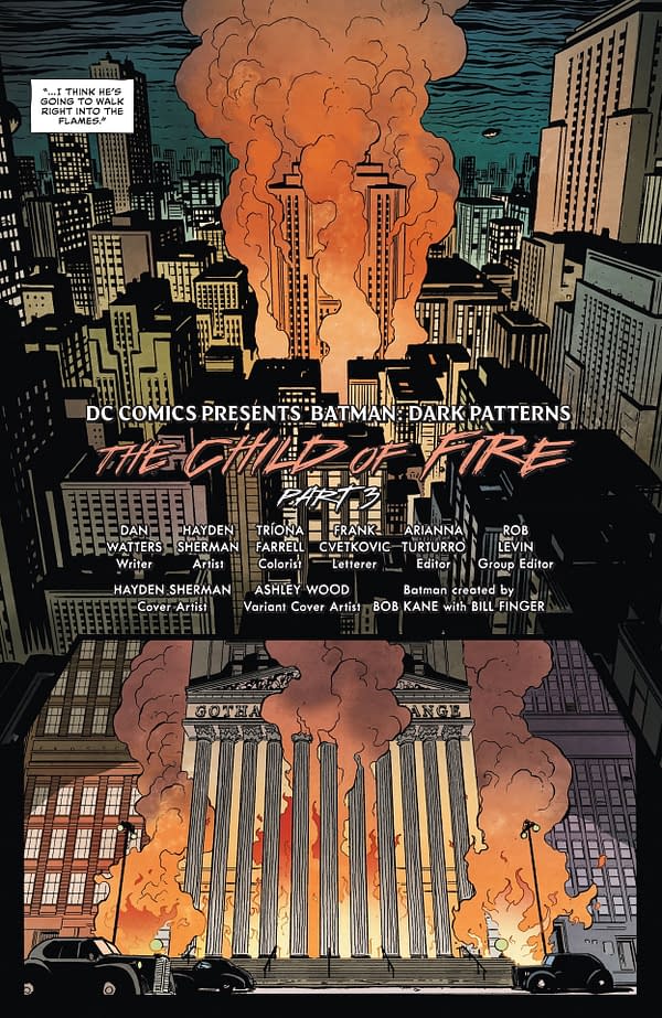 Interior preview page from Batman: Dark Patterns #12