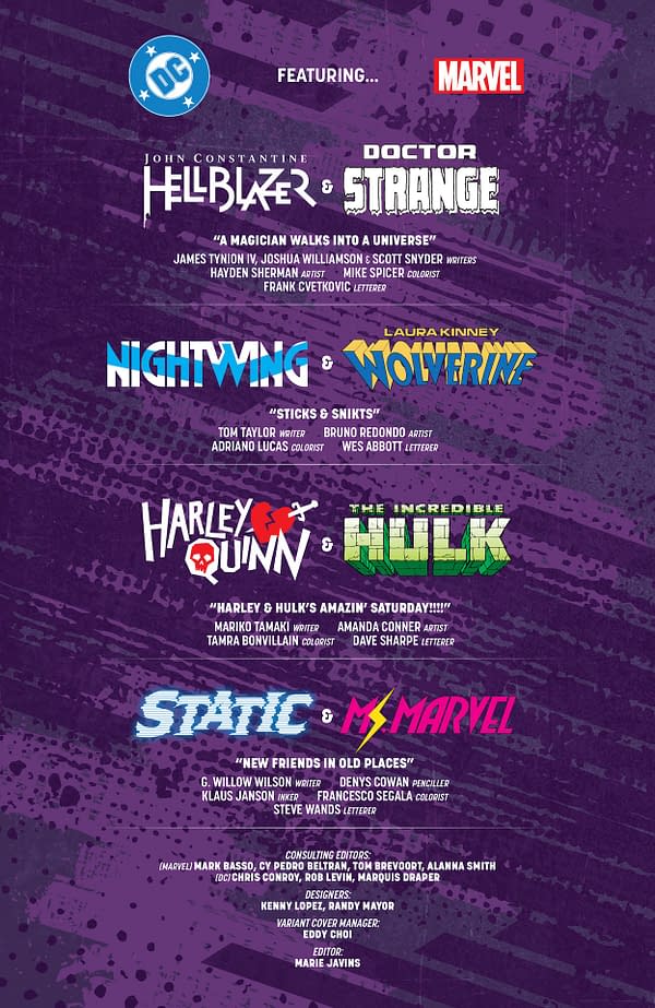 Interior preview page from Batman/Deadpool #1