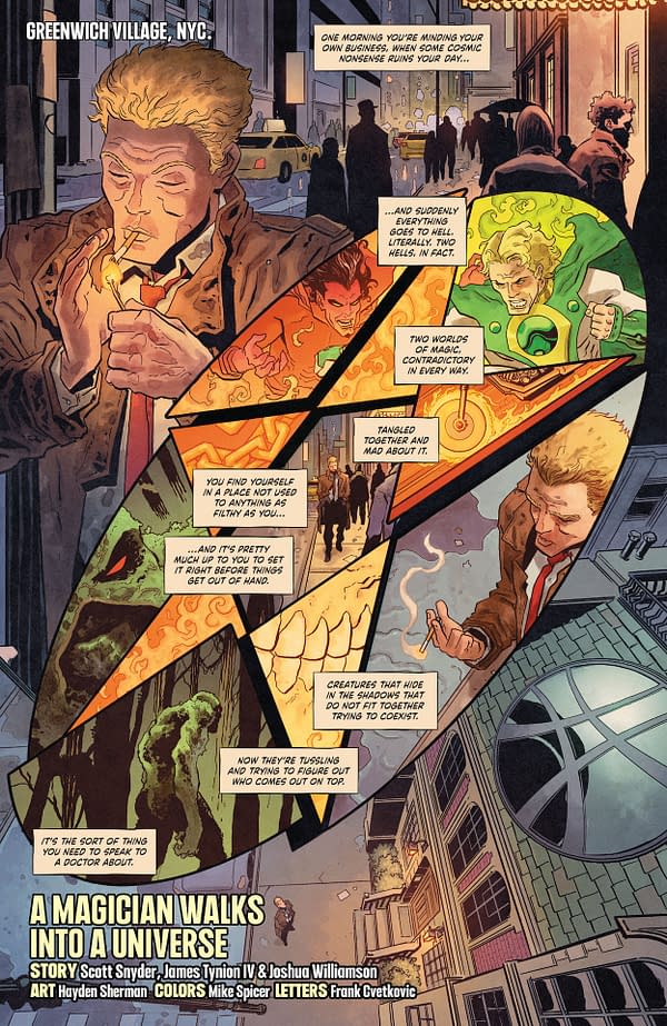 Interior preview page from Batman/Deadpool #1