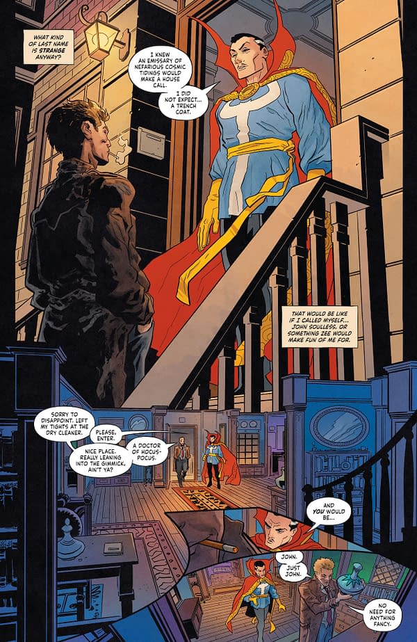 Interior preview page from Batman/Deadpool #1