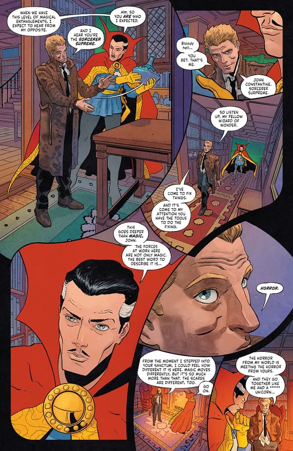 Interior preview page from Batman/Deadpool #1