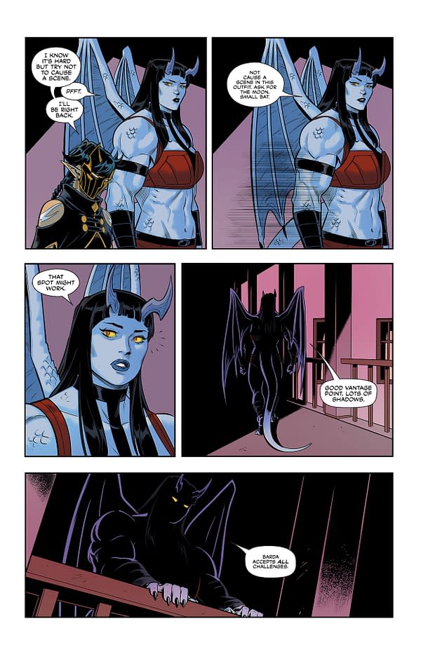 Interior preview page from Birds of Prey #27