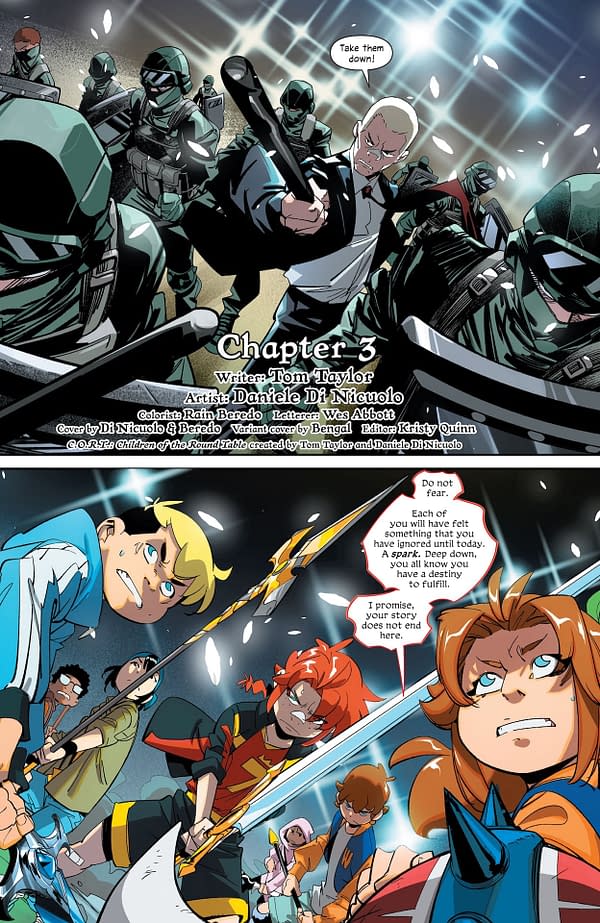 Interior preview page from CORT: Children of the Round Table #3