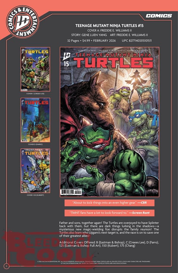 IDW Full February 2026 Solicits And Solicitations