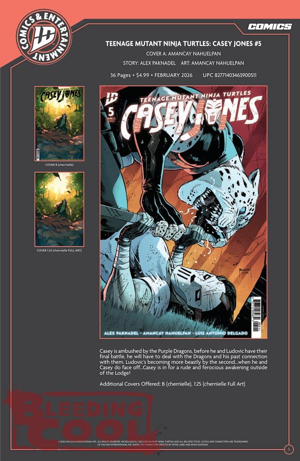 IDW Full February 2026 Solicits And Solicitations