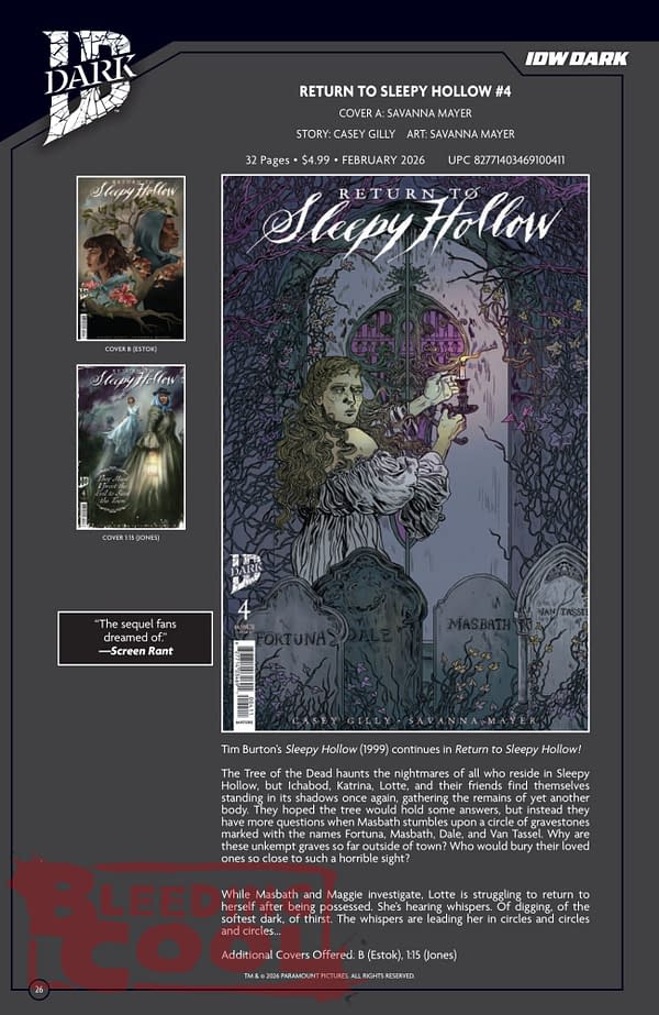 IDW Full February 2026 Solicits And Solicitations