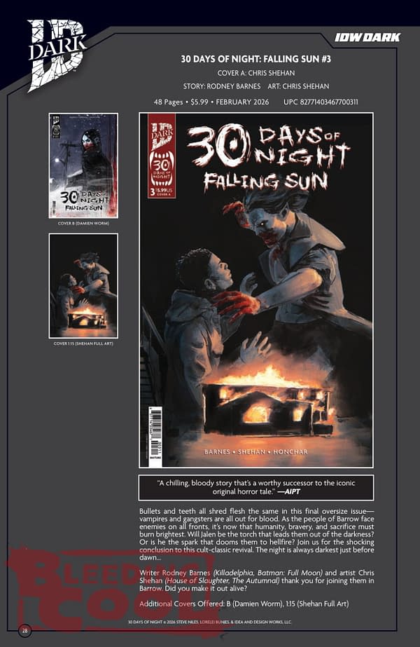 IDW Full February 2026 Solicits And Solicitations