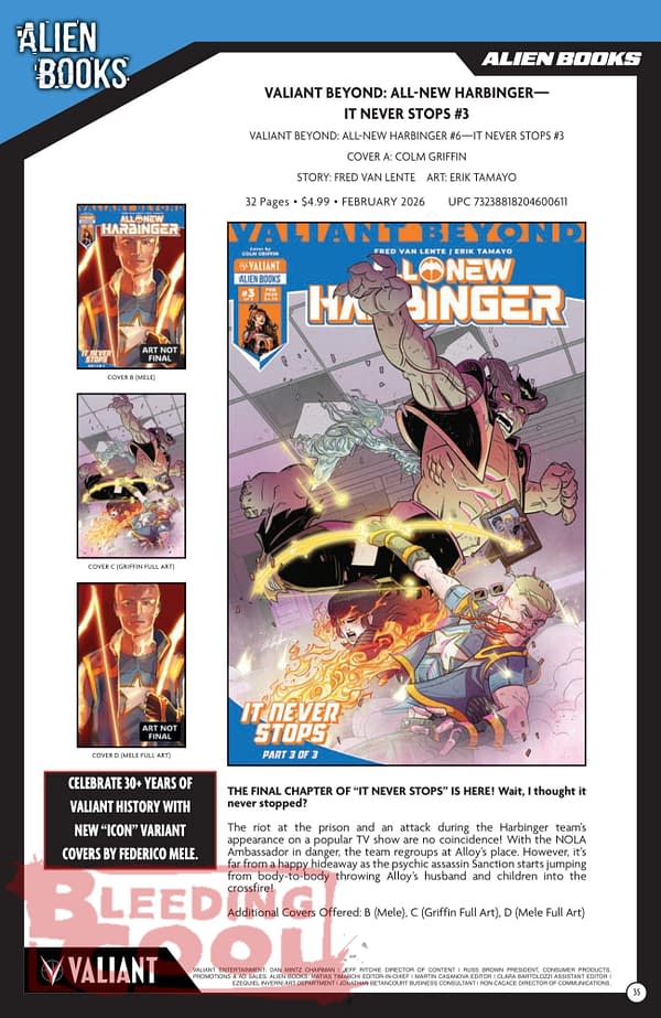 IDW Full February 2026 Solicits And Solicitations