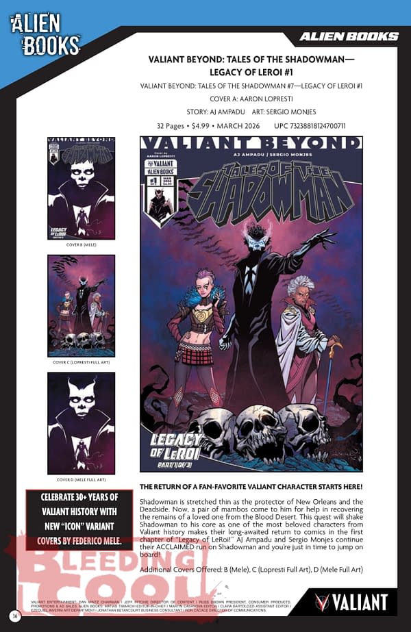 IDW Full February 2026 Solicits And Solicitations