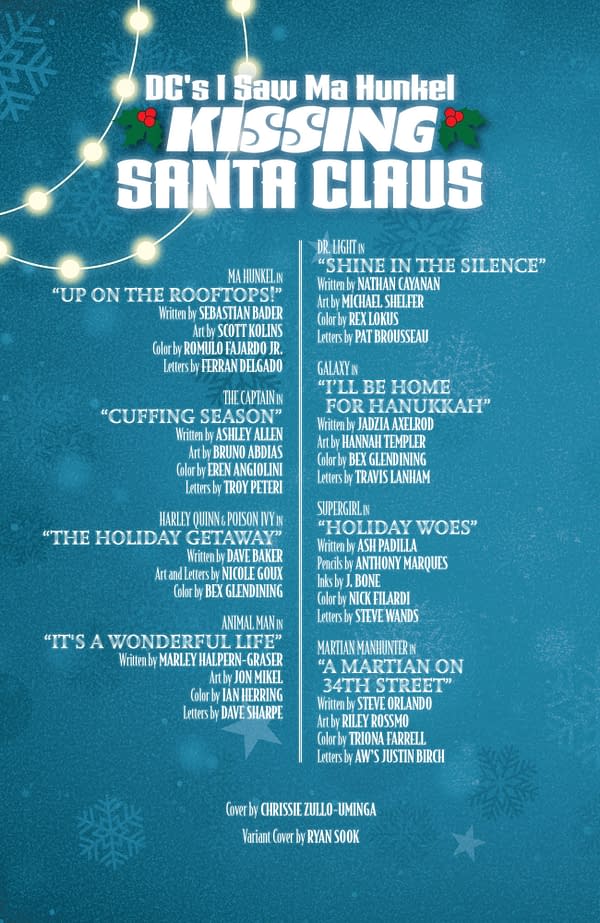 Interior preview page from DC's I Saw Ma Hunkel Kissing Santa Claus #1