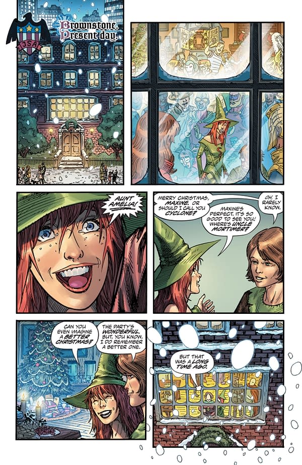 Interior preview page from DC's I Saw Ma Hunkel Kissing Santa Claus #1