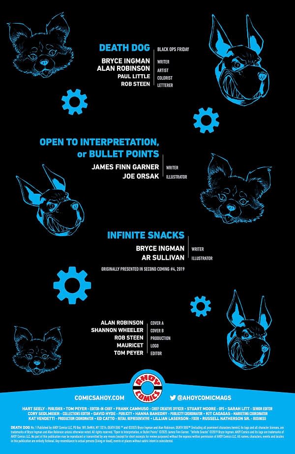 Interior preview page from Death Dog #1