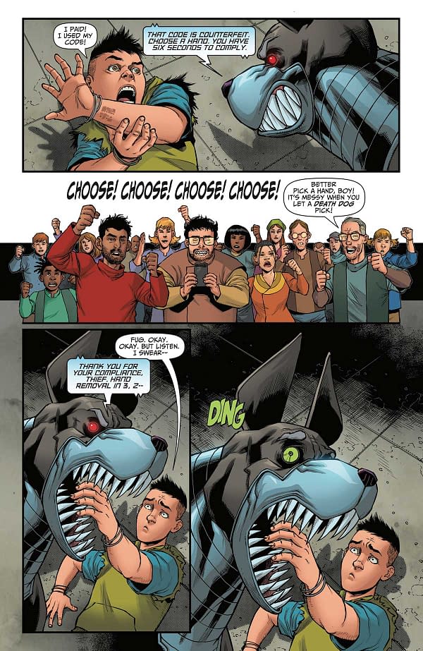 Interior preview page from Death Dog #1