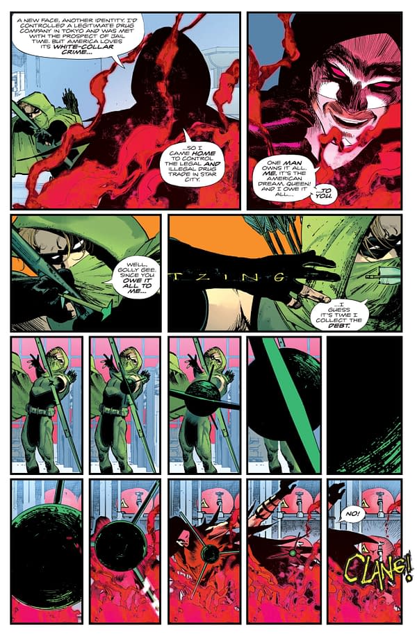 Interior preview page from Green Arrow #30