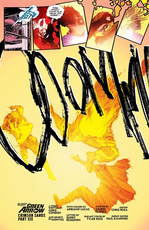 Interior preview page from Green Arrow #30