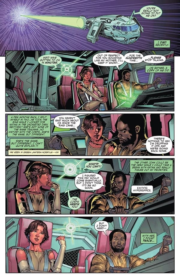 Interior preview page from Green Lantern Corps #10